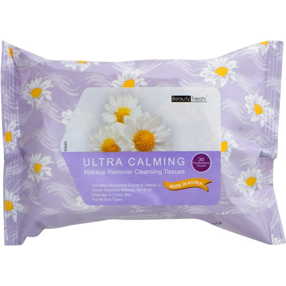 Beauty Treats Makeup Remover Cleansing Tissues - Ultra Calming