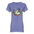 thumbnail image 1 of Beauty Unicorn With Flowers Shaped T-Shirt Women -Image by Shutterstock, Female Small, 1 of 2