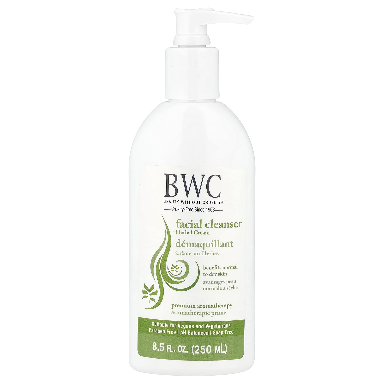 Facial Cleanser, Herbal Cream, 8.5 fl oz (250 ml)