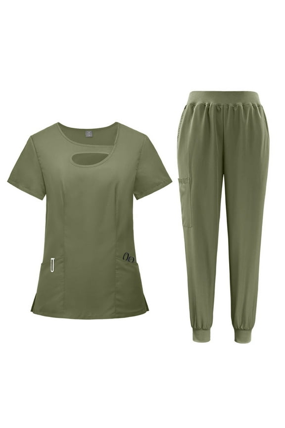 Beauty Workwear Men Medical Nurses Uniform Surgical Scrubs Set Spa Top Pants Clinic Carer Clothes Nursing Uniforms Jogger Suit