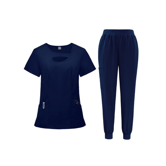 Beauty Workwear Men Medical Nurses Uniform Surgical Scrubs Set Spa Top Pants Clinic Carer Clothes Nursing Uniforms Jogger Suit