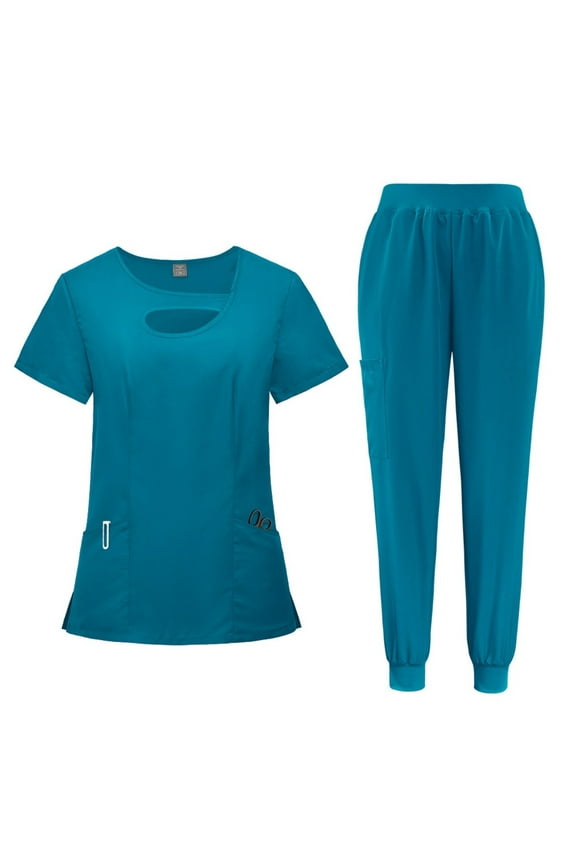 Beauty Workwear Men Medical Nurses Uniform Surgical Scrubs Set Spa Top Pants Clinic Carer Clothes Nursing Uniforms Jogger Suit