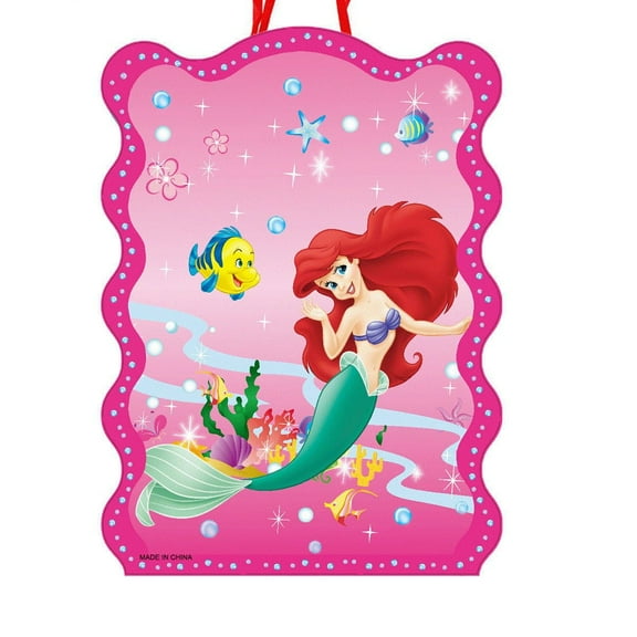 Beauty and Fish Cartoon Fun Anime Pull String Piata Toy for Kids | Candy-Filled Birthday Party Game - No Bats, Just Pull! Safe & Easy Pinata Opening