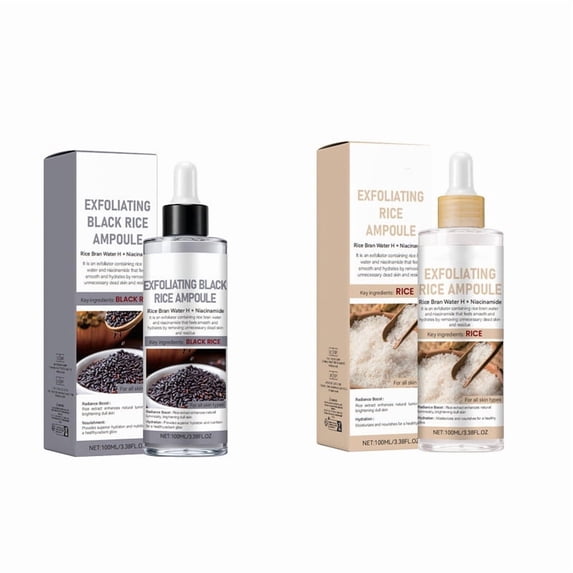 Beauty and Personal Care Rice Peeling Ampoule Soft Exfoliating Face And Body Scrub Dead Cells Blackheads Remover For All Types 100ml