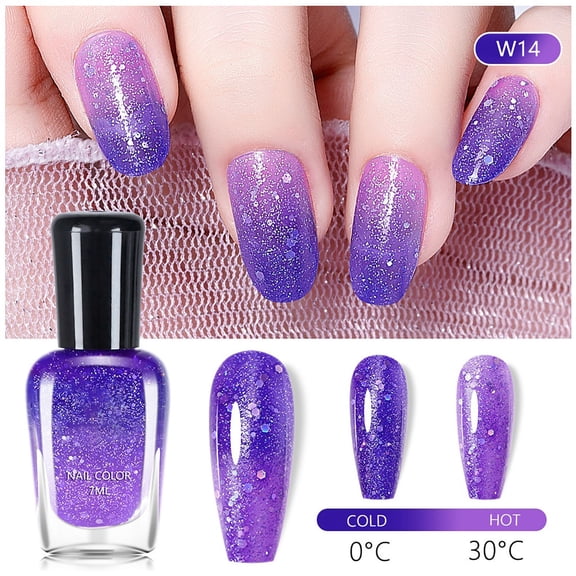 Beauty and Personal Care Warm Change Nail Polish 7ml