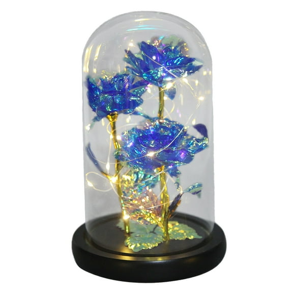 Beauty and The Rose, Flower with LED Light &Red Roses. Birthday
