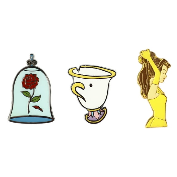 Beauty and the Beast 3 Pack Lapel Pin Set