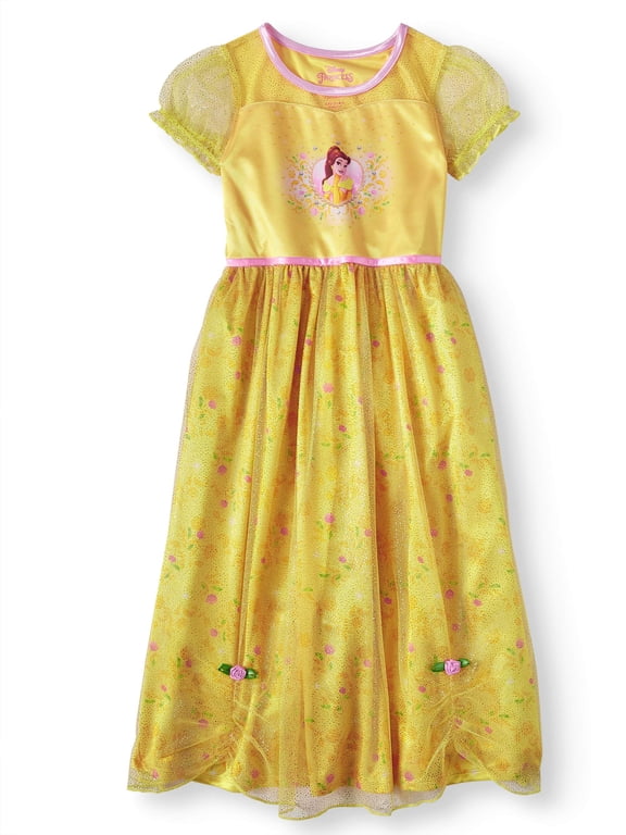 Beauty and the Beast Belle Girls Short Sleeve Fantasy Nightgown (Big Girl & Little Girl)