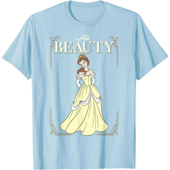 Beauty and the Beast Belle His Beauty Vintage Frame DTG Print Unisex T-Shirt