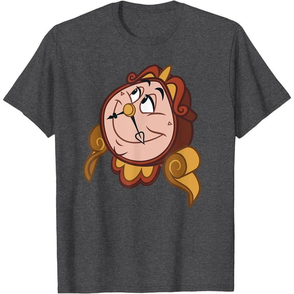 Beauty and the Beast Cogsworth Big Face DTG Print Unisex T-Shirt