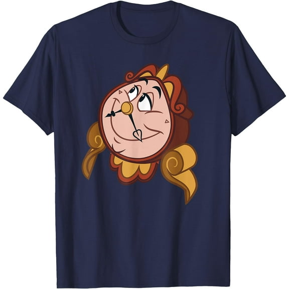 Beauty and the Beast Cogsworth Big Face DTG Print Unisex T-Shirt