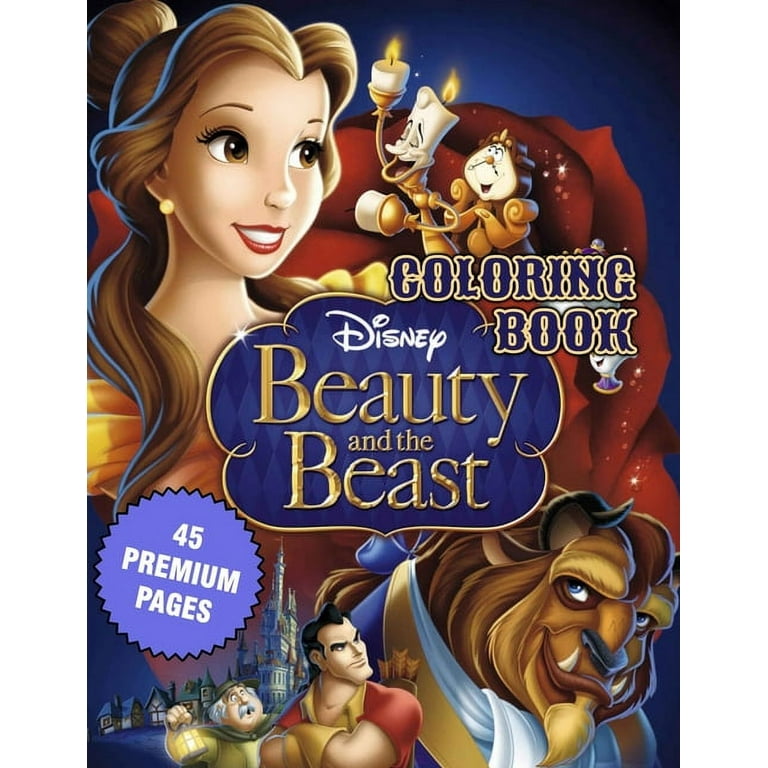 Beauty and the beast store adult coloring book
