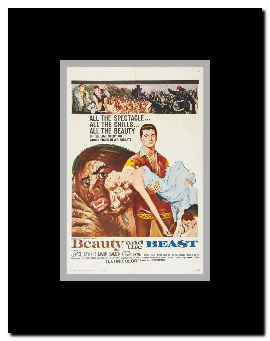 Beauty and the Beast Framed Movie Poster