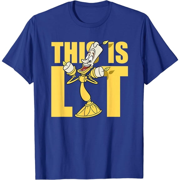 Beauty and the Beast Lumiere This is Lit DTG Print Unisex T-Shirt