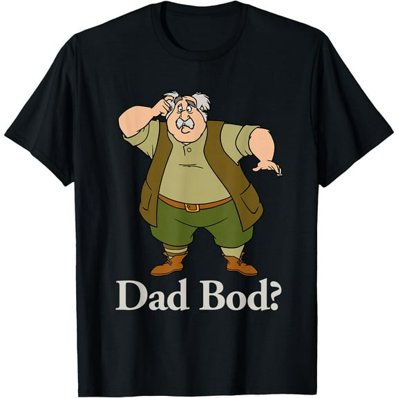 Beauty and the Beast Maurice Dad Bod DTG Print Unisex T-Shirt