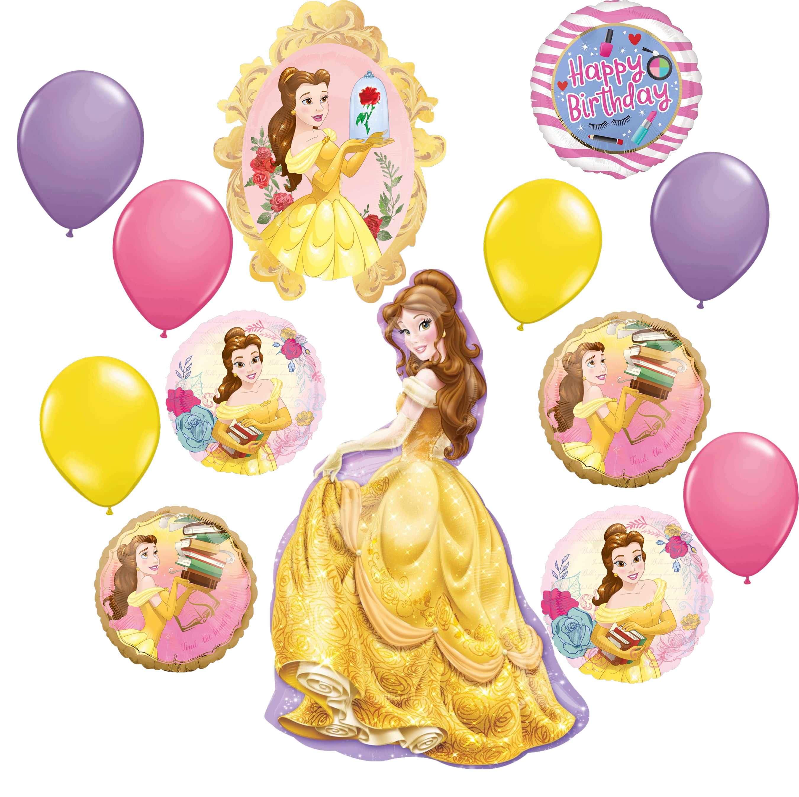 Disney Princess Party Supplies 3rd Birthday Balloon Bouquet Decorations  with 8 Princesses - Walmart.com