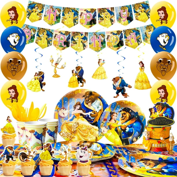 Beauty and the beast party supplies discount