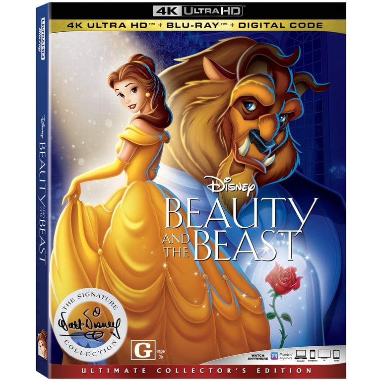 Disney Beauty and the Beast Signature 4K UHD + Blu-ray + Digital