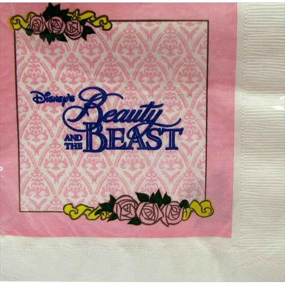 Beauty and the Beast Vintage 1991 Pink Small Napkins (16ct)