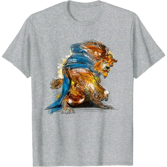 Beauty and the Beast Vintage Graphic DTG Print Unisex T-Shirt