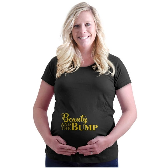 Beauty and the Bump Expecting Women's Maternity T Shirt Tee Brisco Brands M