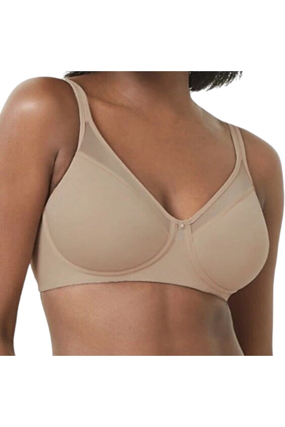 Beauty by Bali Wireless T-Shirt Bra  Size 40DD, Beige, Style 3440 B440