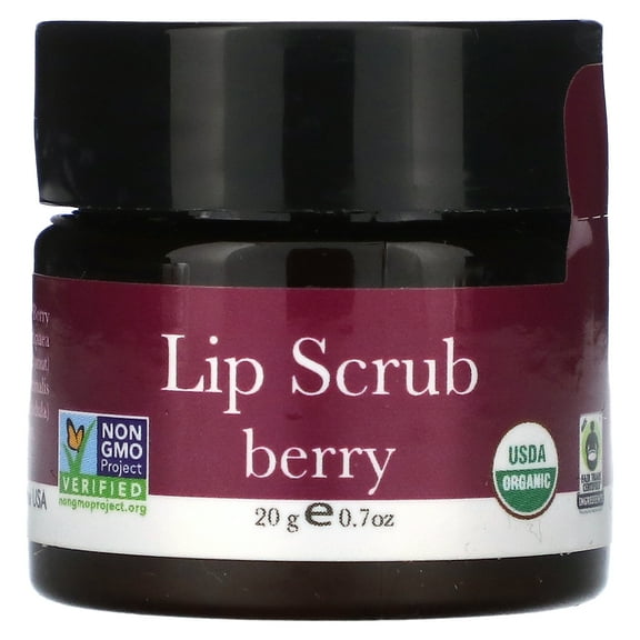 Beauty by Earth Organic Sugar Lip Scrub Berry Flavored - Lip Exfoliator & Moisturizer for Chapped Lips Treatment, Repair for Lush Soft Lips