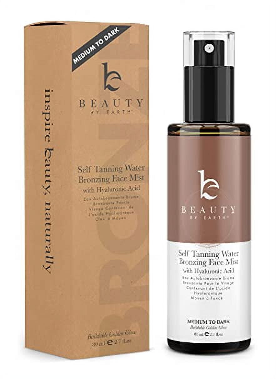 Beauty by Earth Self Tanner Face Mist Medium to Dark Fake Tan
