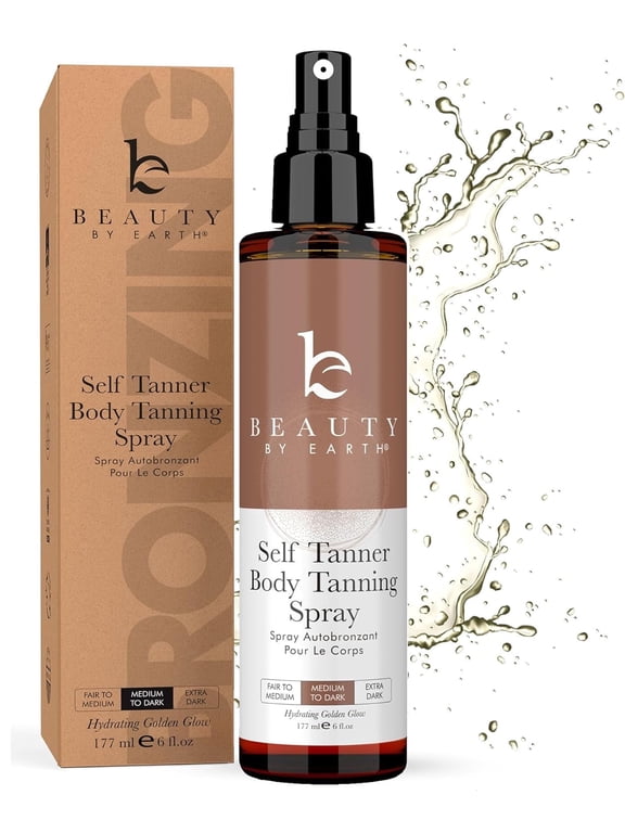 Self Tanner Tanning Water - Light, Clear, Natural Bronze, Absorbs, 6oz