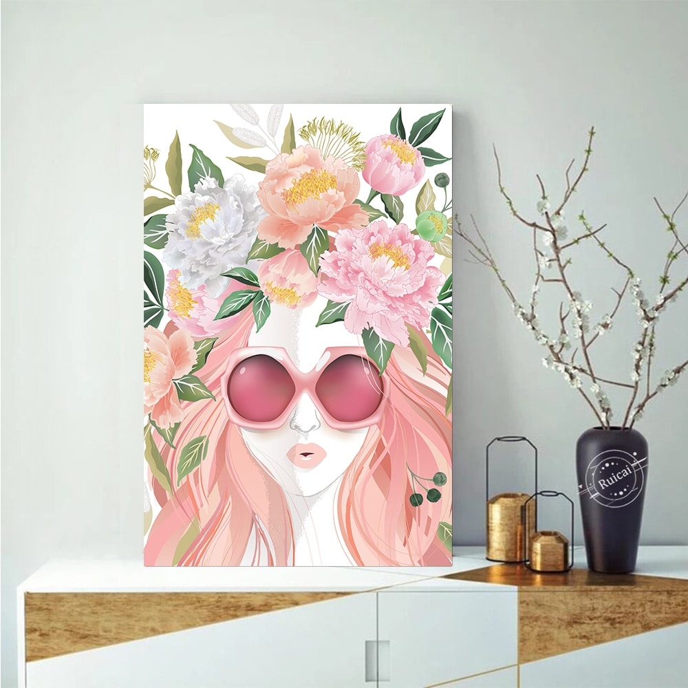 Beauty from Within Flowerhead -14"x14" Canvas Artwork 16 x 20