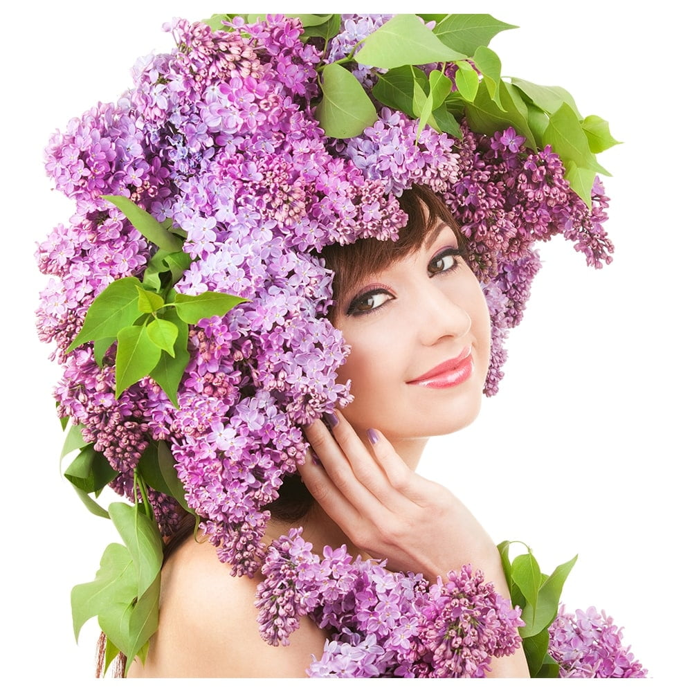 Beauty from Within Flowerhead -14"x14" Canvas Artwork - Multi-Color 16 x 20