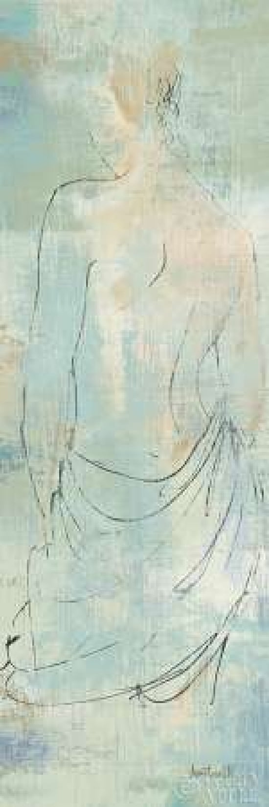 Beauty in the Mist II Panel Canvas Art - Anne Tavoletti (12 x 36)