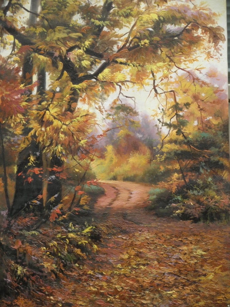 Beauty of Fall Canvas Art - Shiva (22 x 28)