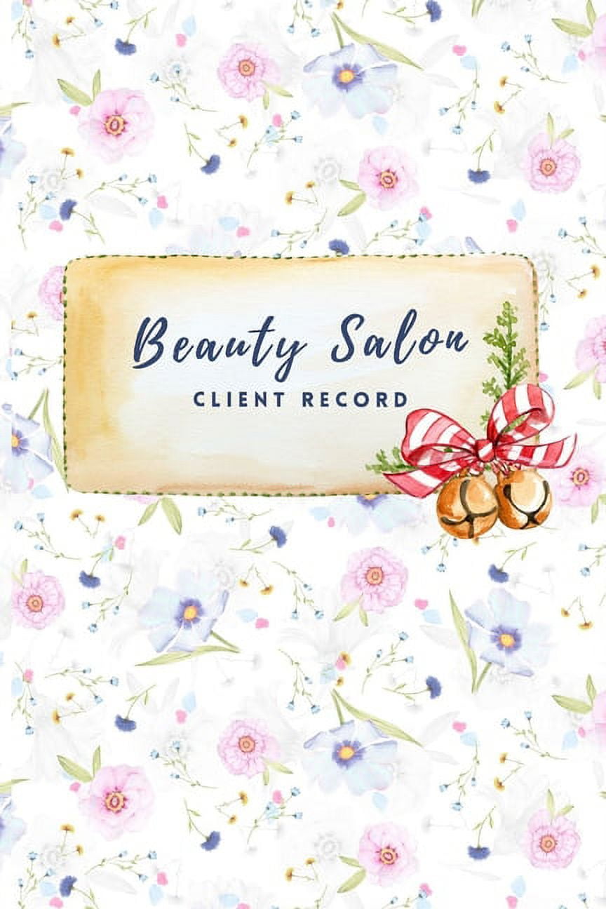 Beauty salon client record Hairstylist Client Data Organizer Log Book