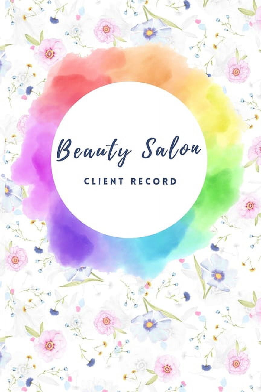 Beauty salon client record Hairstylist Client Data Organizer Log Book