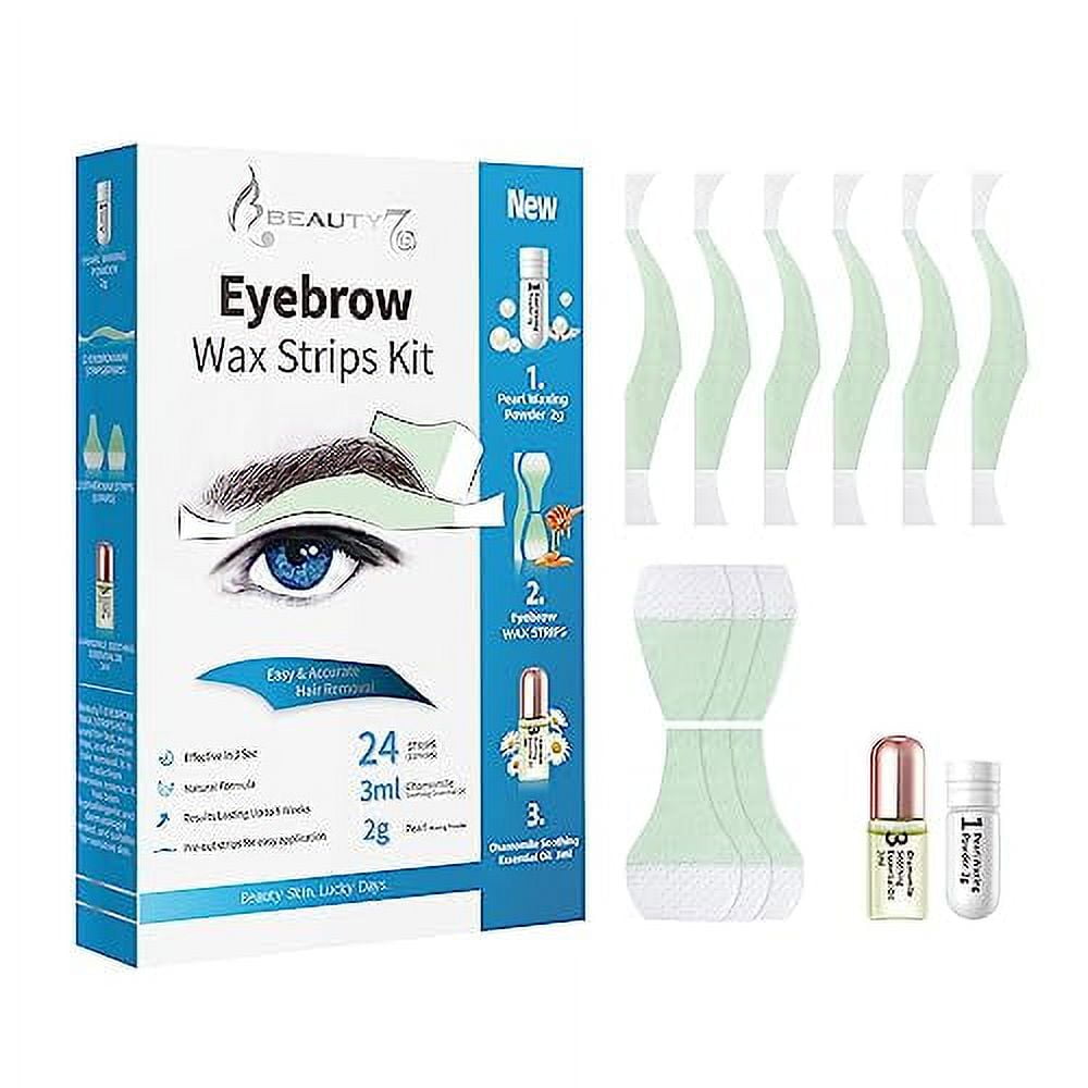Beauty7 Eyebrow Wax Strips .. Hair Removal Body Wax .. Strips Kit Arms Legs .. Underarm Bikini