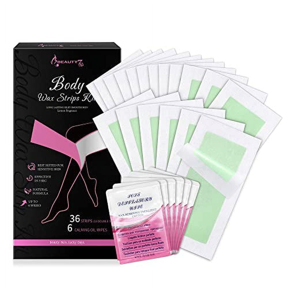 Beauty7 Wax Strips Hair .. Removal Body Wax Strips .. Kit Arms Legs ...