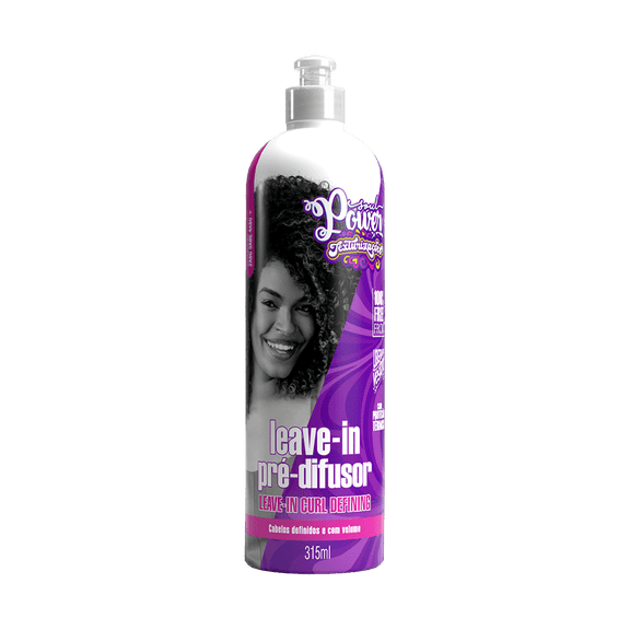BeautyColor - Linha Soul Power (Texturizacoes) - Finalizador Leave In Pre Difusor 315 Ml - (Soul Power (Hair texturizing) Collection - Pre Diffusor Leave In Finalizer 10.65 Fl Oz)