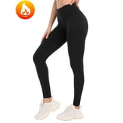 ANFERRY Women's Fleece Lined Leggings Winter Thermal Insulated Workout Yoga Pants with Pockets