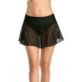 thumbnail image 1 of BeautyIn Women's Solid Swim Skirt Build-in Brief Bikini Bottoms, 1 of 7