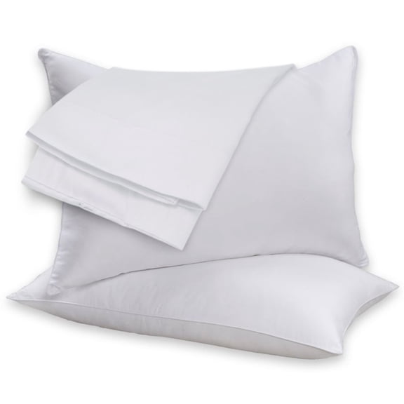 BeautySleep 2 Pack Feather Cotton Pillow Set
