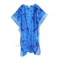 thumbnail image 1 of Beautybatik Blue Women HIPPIE Gypsy Hand Batik Kimono Cardigan Shawl Wrap Swimsuit Cover Up Jacket One Size, 1 of 2