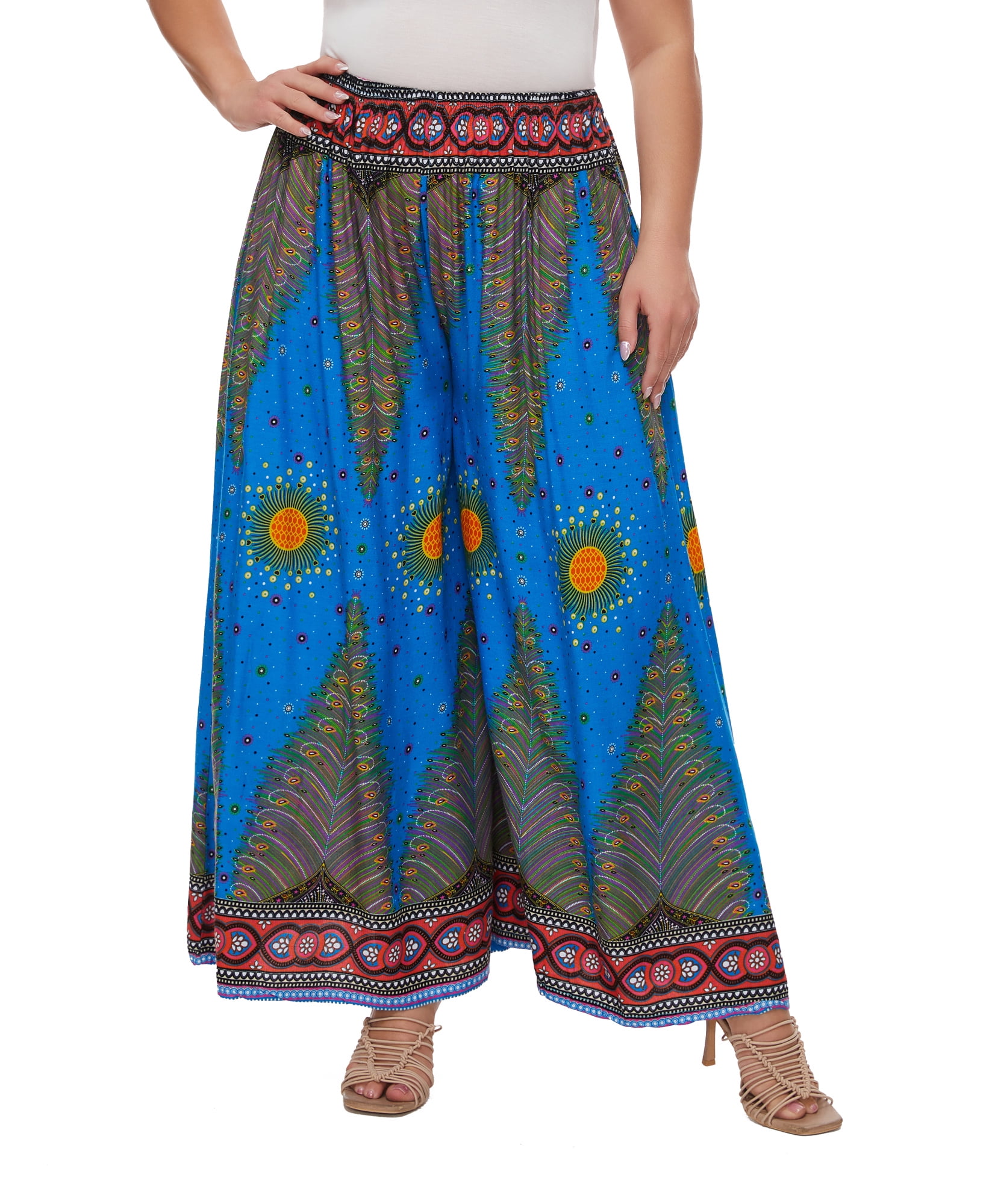Pantalones Palazzo De Pierna Ancha Para Mujer Azul Oscuro