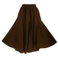 thumbnail image 1 of Beautybatik Brown Women Cotton BOHO Gypsy Long Maxi Godet Flare Skirt 1X, 1 of 5