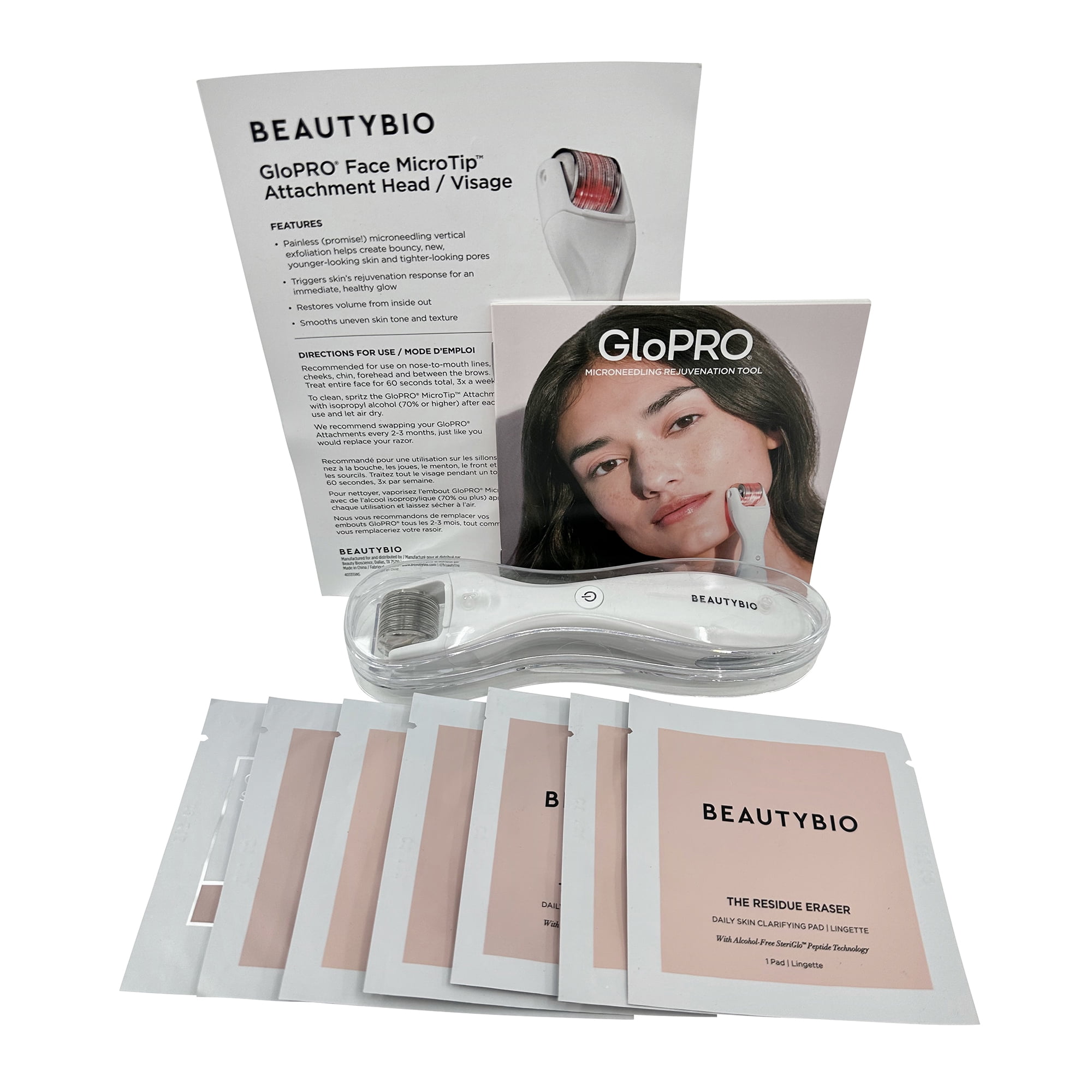 [値下げ]BEAUTYBIO BeautyBio GloPro Regeneration Tool, White, Microneedling