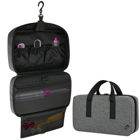 Beautyflier Travel Storage Bag Compatible with Dyson Airwrap Styler, Travel Carrying Case for Shark FlexStyle Attachments Storage