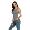thumbnail image 1 of Beautyin Drawstring Camisole Stretchy Racerback Ribbed Tank Top for Women, 1 of 6