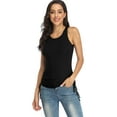 thumbnail image 1 of Beautyin Drawstring Camisole Stretchy Racerback Ribbed Tank Top for Women, 1 of 6