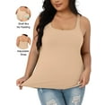 thumbnail image 1 of Beautyin Plus Size Tank Top for Women Adjustable Spaghetti Wide Straps Sleeveless T-shirts Cami, 1 of 8