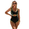 thumbnail image 1 of Beautyin Sexy Monokini Swimwear One Piece Swimsuit Women Chest Hollowing U Collar Bathing Suit, 1 of 7